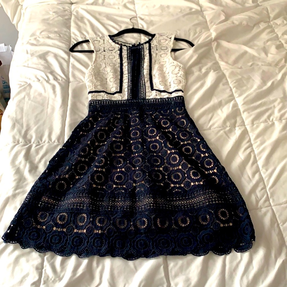 Aqua knit dress